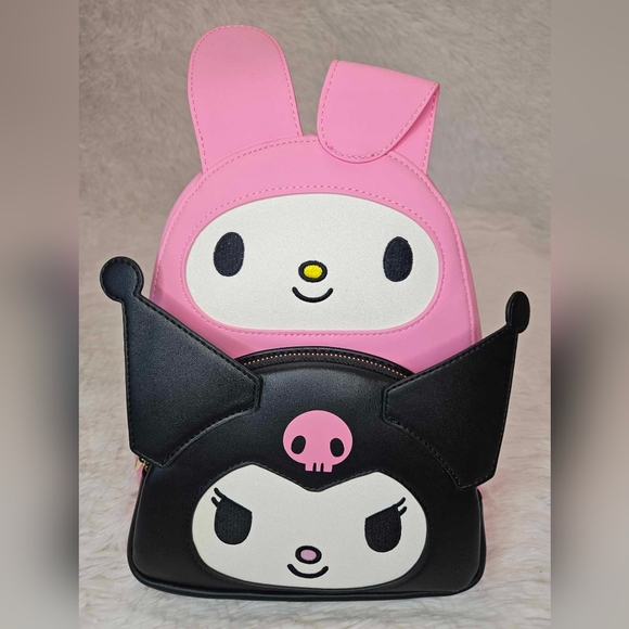 Bags Loungefly Sanrio My Melody Kuromi Double Pocket Mini Backpack